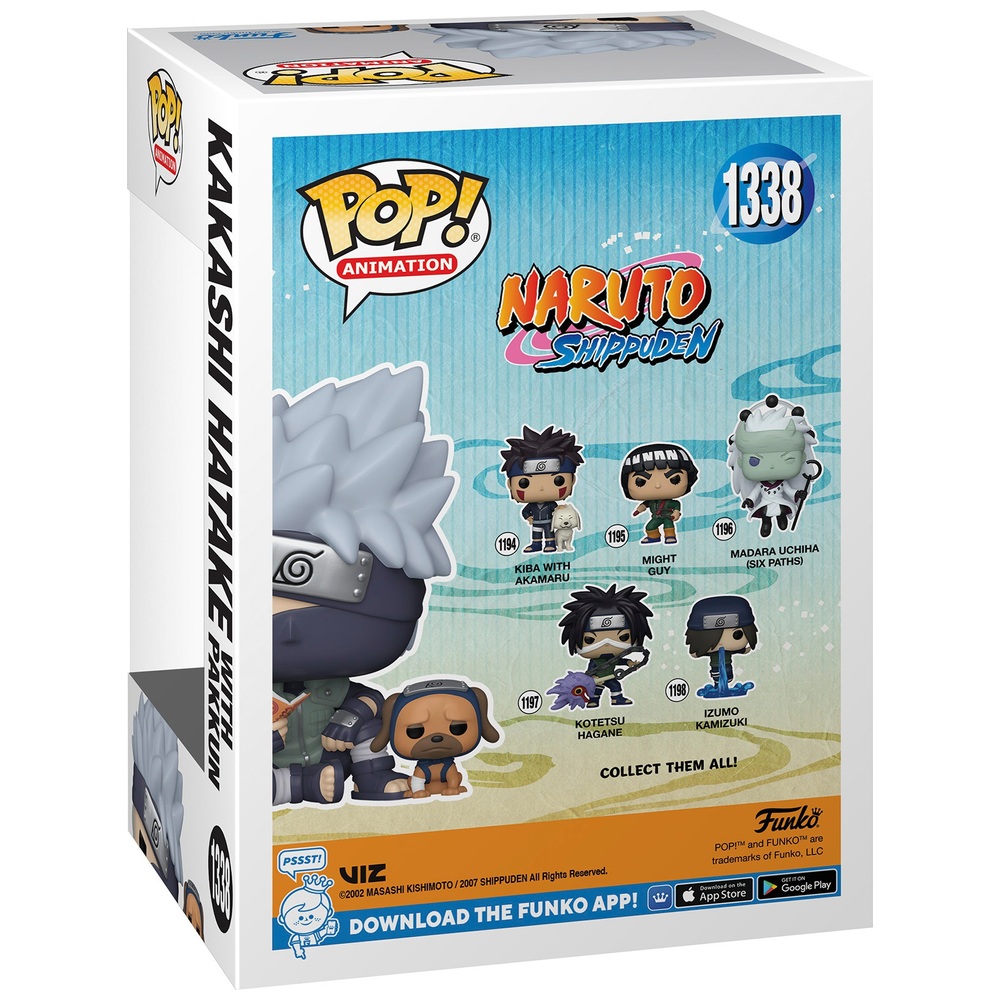 POP! Vinyl 1338: Naruto Shippuden Kakashi Hatake mit Pakkun-Hundefiguren