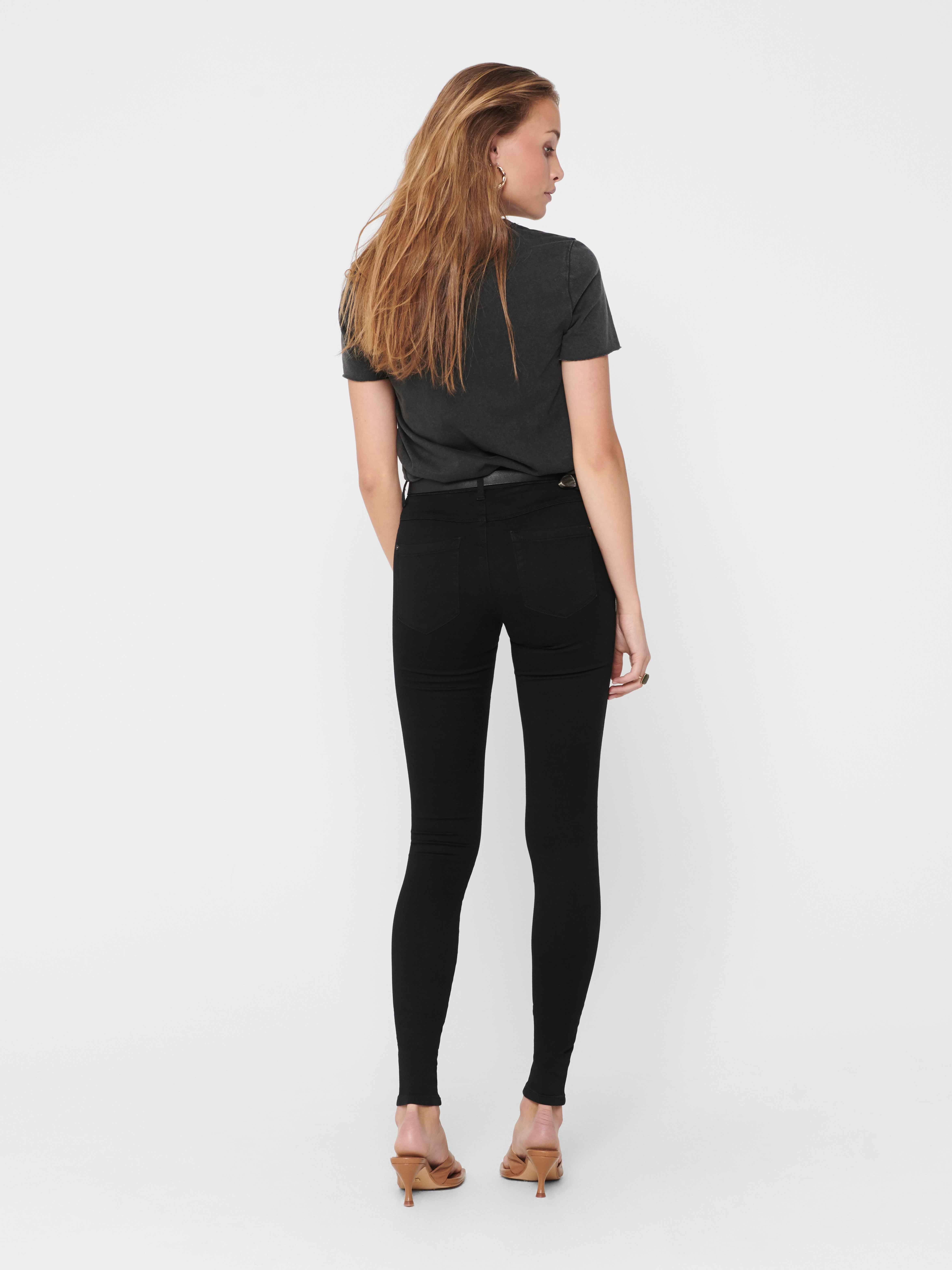 ONLROYAL Mittlere Taille Skinny Fit Jeans Black