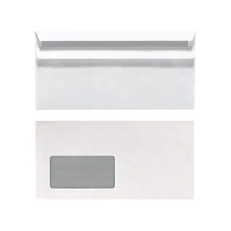 Herlitz Briefumschlag DL selbstklebend mit Fenster weiß 25er Packung