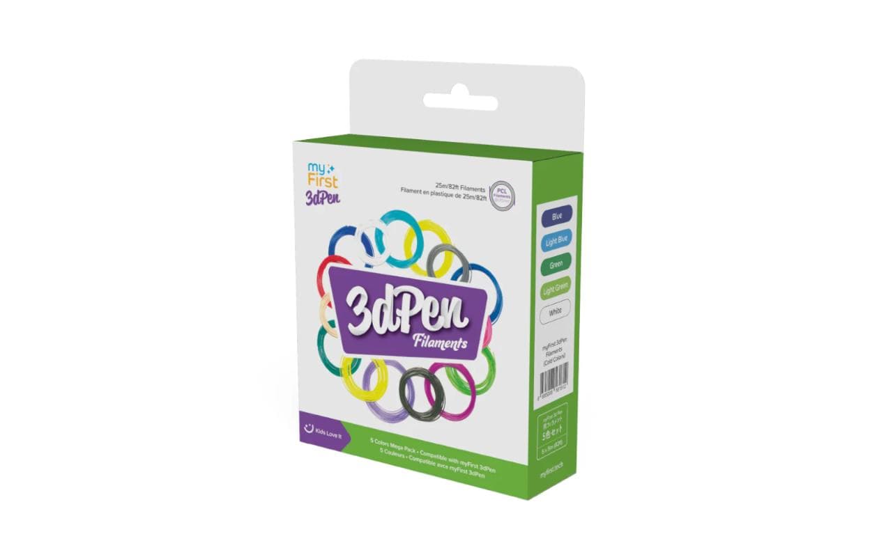 3D Pen Filament Cold Color 5 StückTolles 1.75 mm PCL-Filament-Nachfüllpack für myFirst 3dPen Make