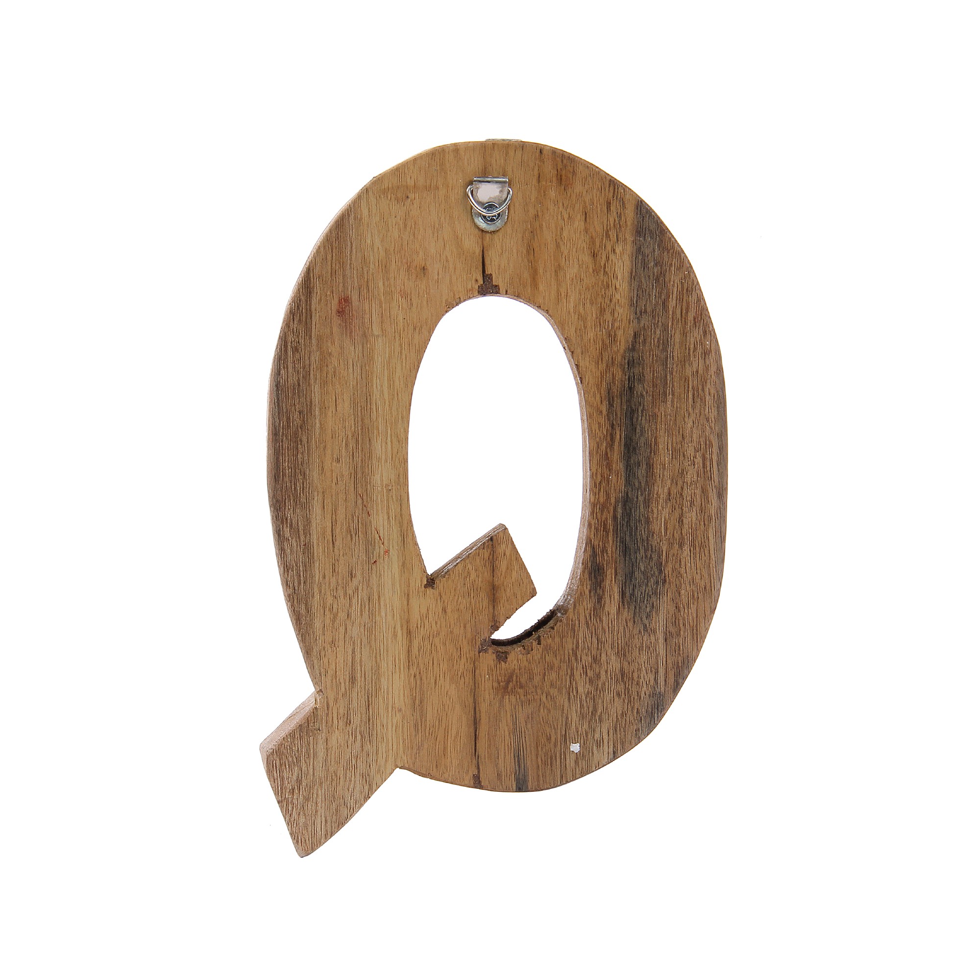 Holzbuchstabe 'Q', mehrfarbig, T 2,5 cm, B 13 cm, H 19 cm von fischer's lagerhaus