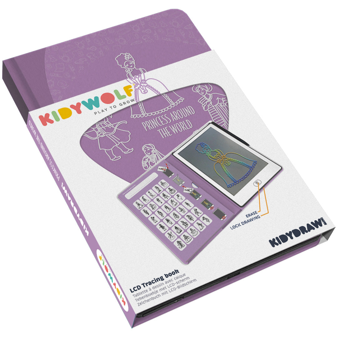 kidywolf tekenbord kidydraw mini - prinses