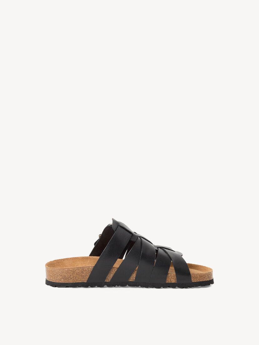 Leren Slipper - zwart