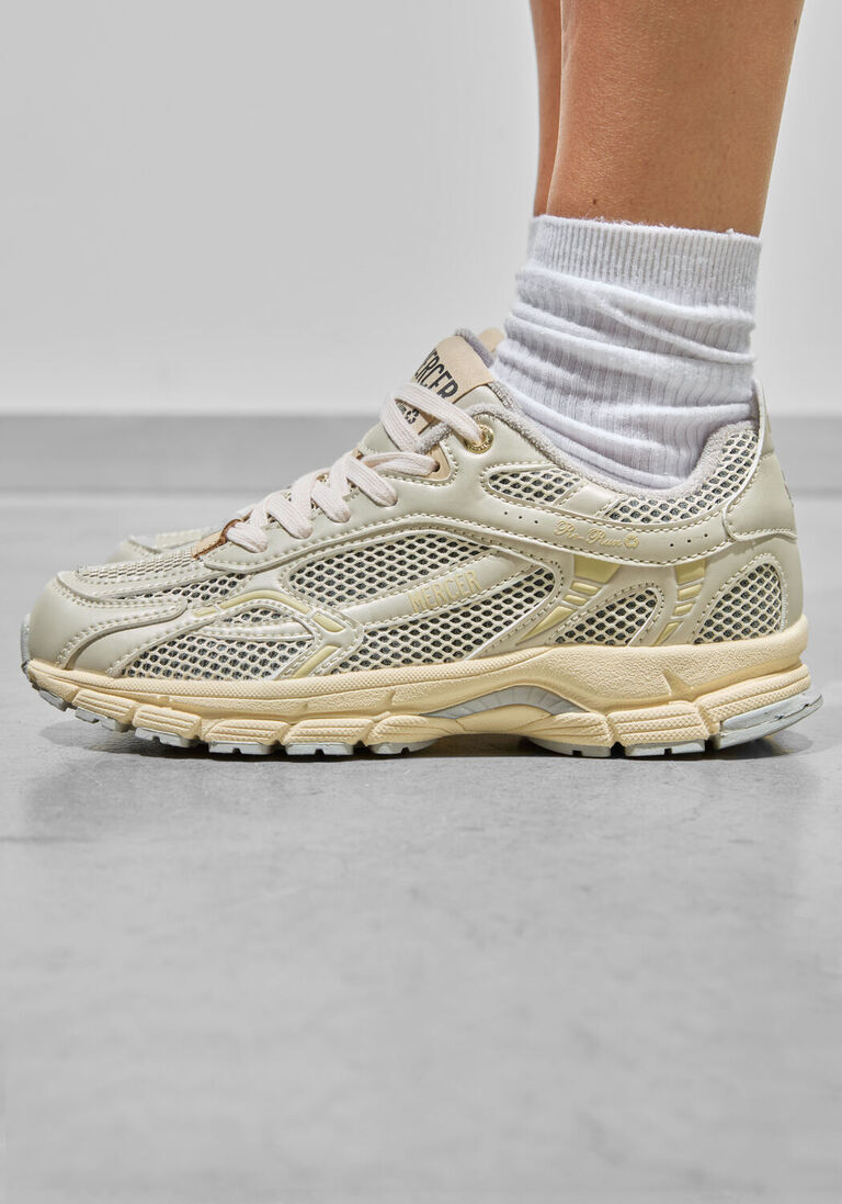 beige mercer amsterdam lage sneakers the re-run champagne