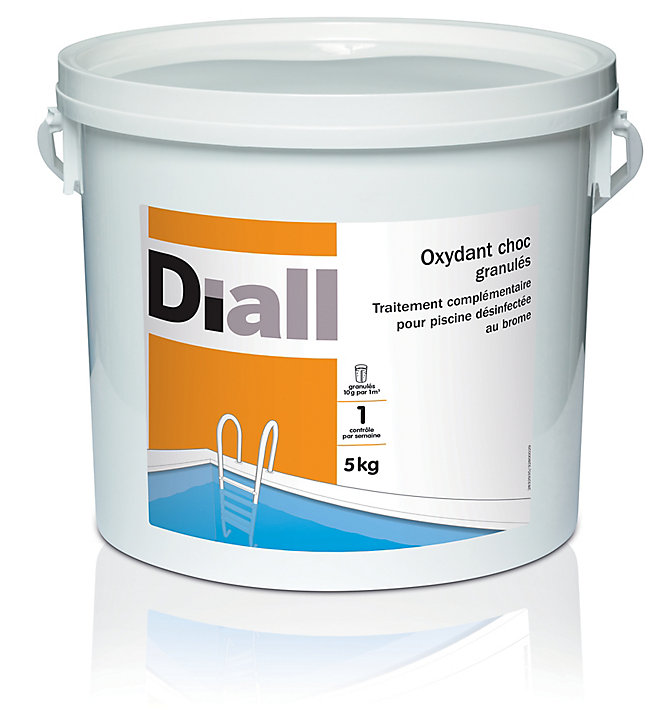 Traitement complémentaire pour piscine Oxydant choc action 5 kg Diall