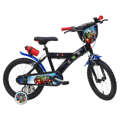 Bicicleta infantil Avengers de 16 polegadas para crianças de 5 a 7 anos.