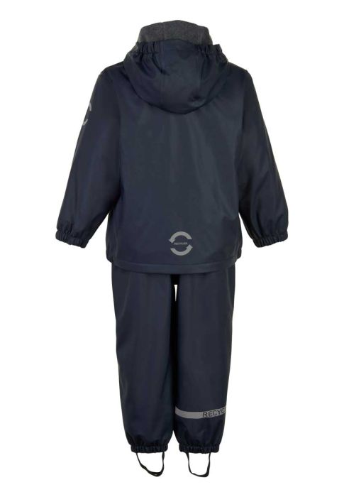 PU Rain Set m. fleece str. 110-116
