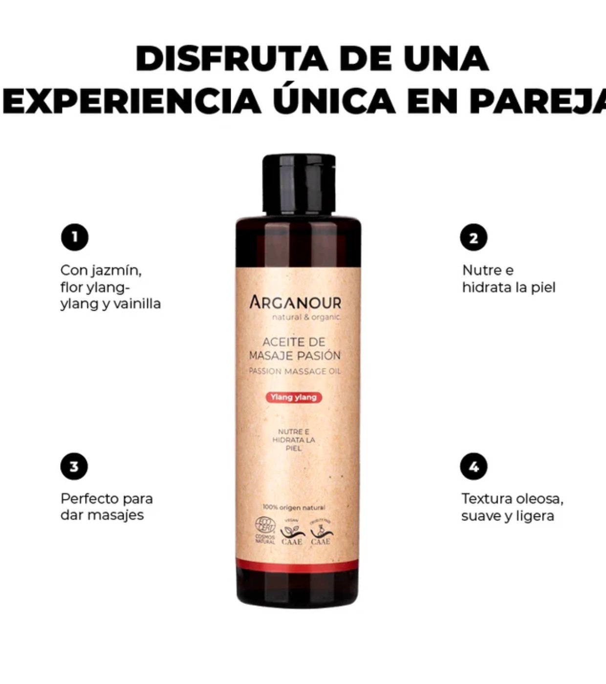 Arganour - Óleo de Massagem Natural Passion