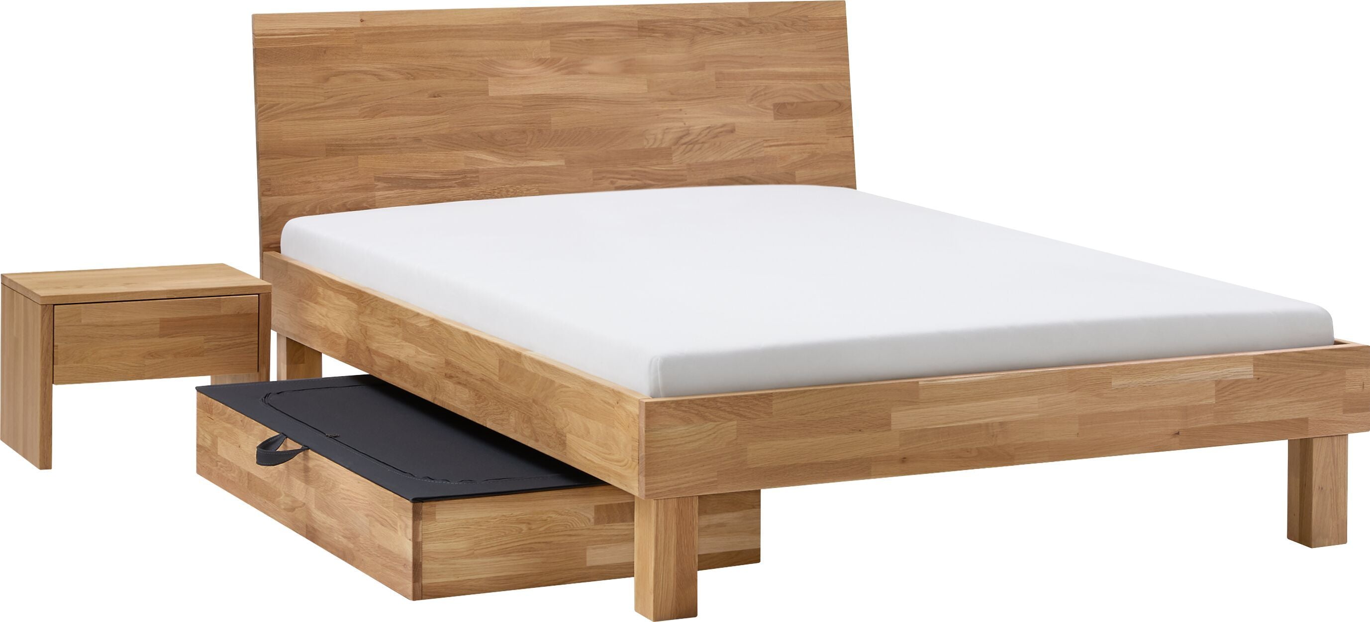 CARA Bett - Eiche / B: 120.0 cm x T: 200.0 cm