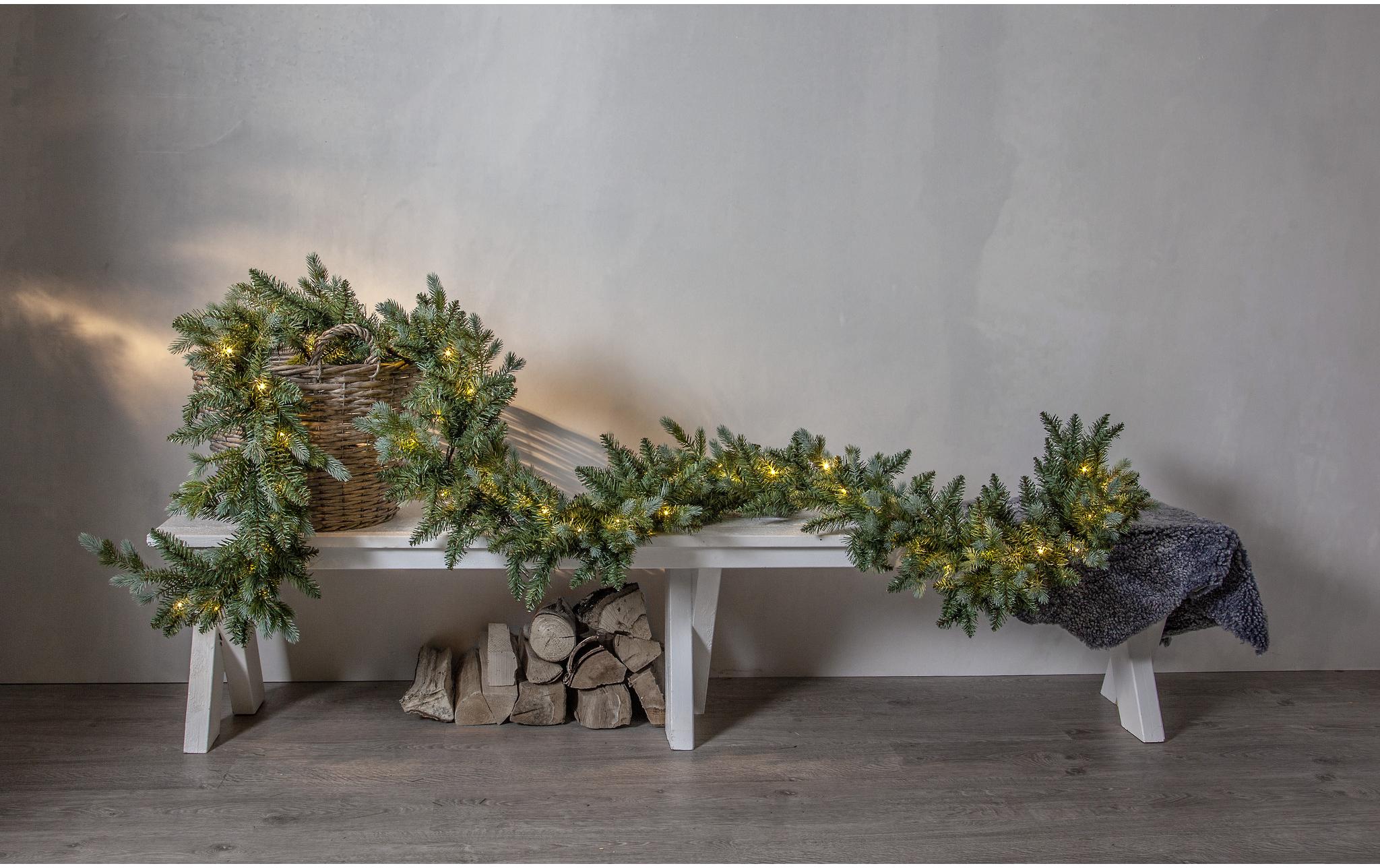Girlande LED Greyland, 300 cm, GrünLED Weihnachtsdekoration