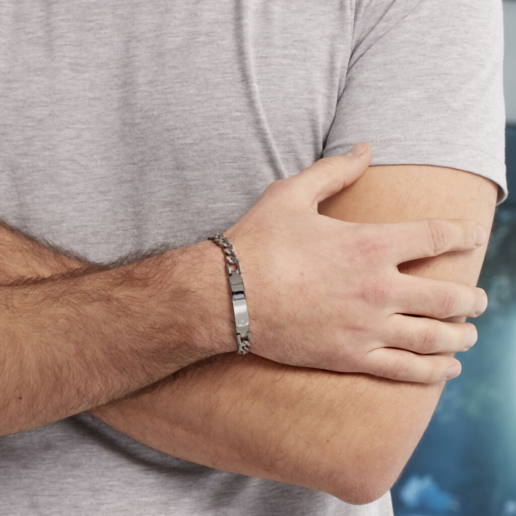 Bracelet Hugo Acier Blanc