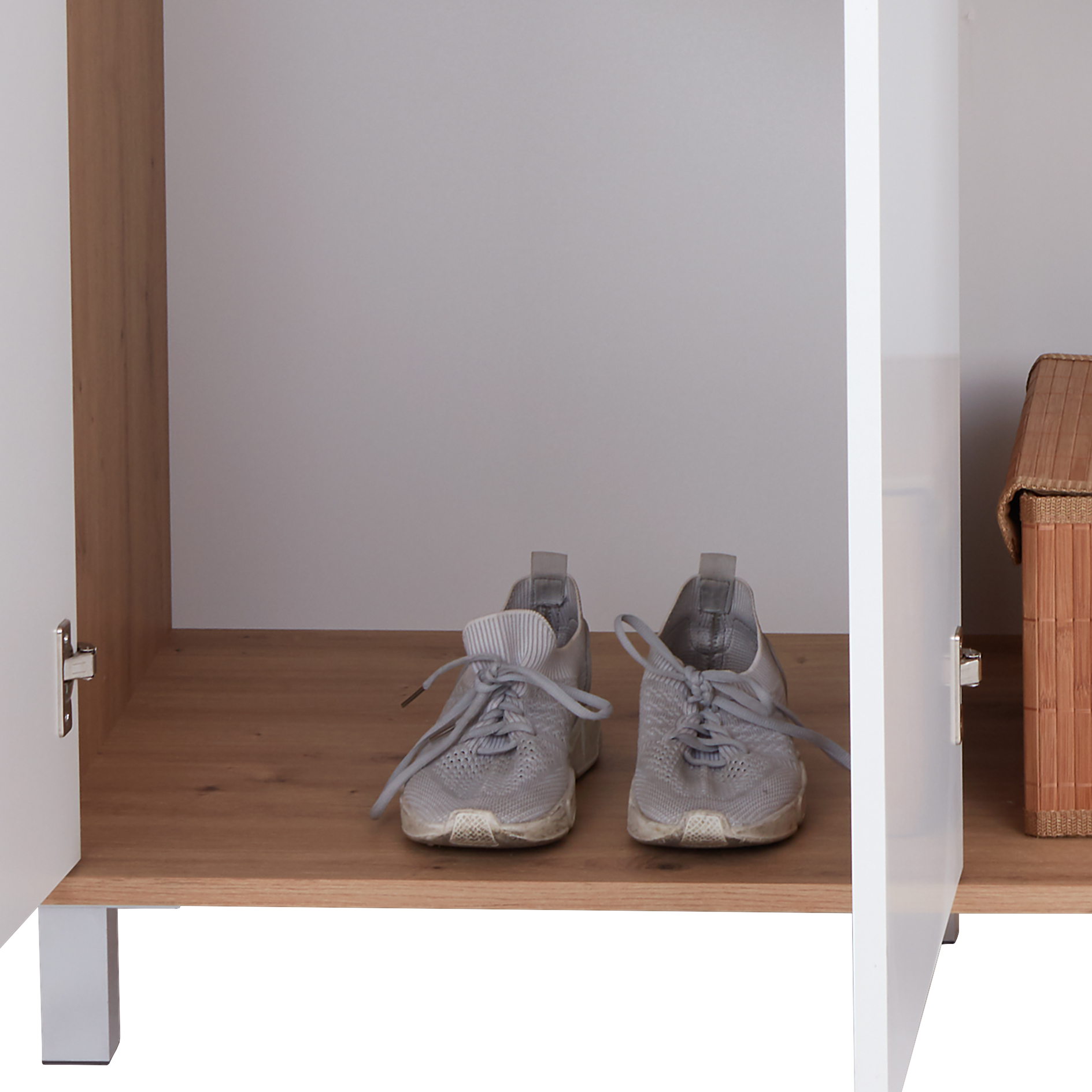 Kleiderschrank - Artisan Eiche-alpinweiß - 99 cm breit
