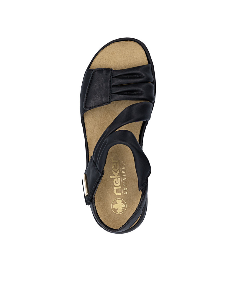Rieker Dame Sandal Sort