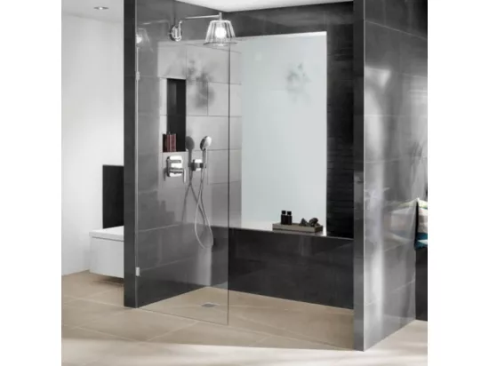 Receveur de douche à carreler 120 x 90 WEDI Fundo Primo écoulement excentré + bonde horizontale + kit d'étanchéité + colle 320
