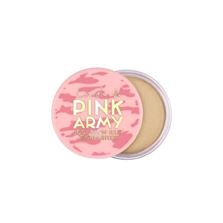 Lovely Pink Army Cool Glow Highlighter in gelei met verkoelend effect 9 gr
