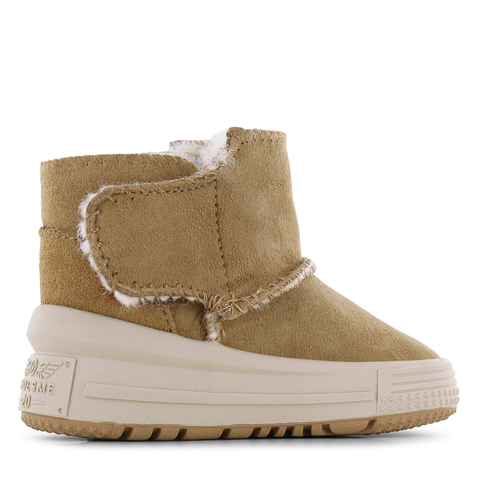 Shoesme cognac chunky lammy stiefel gefüttert
