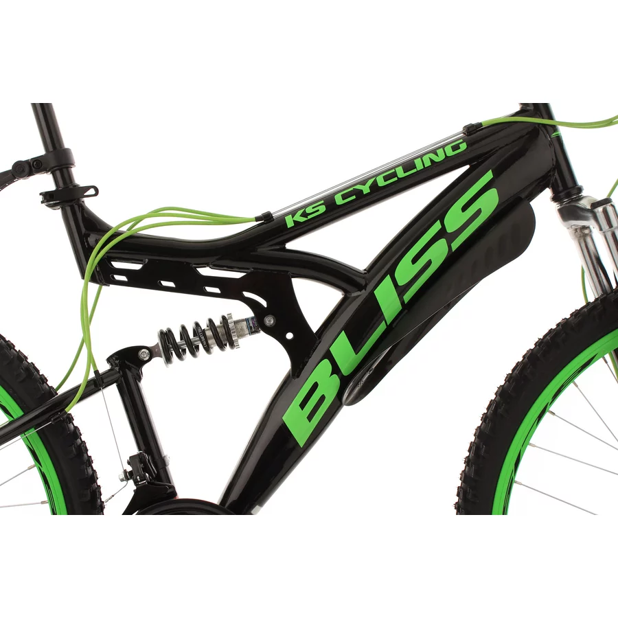 KS Cycling Fully Mountainbike Bliss 26 Zoll schwarz-grün