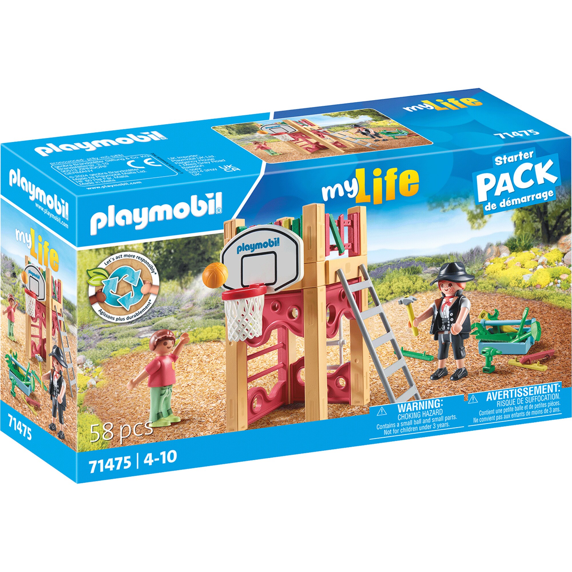 PLAYMOBIL Konstruktionsspielzeug City Life Starter Pack Zimmerin on Tour