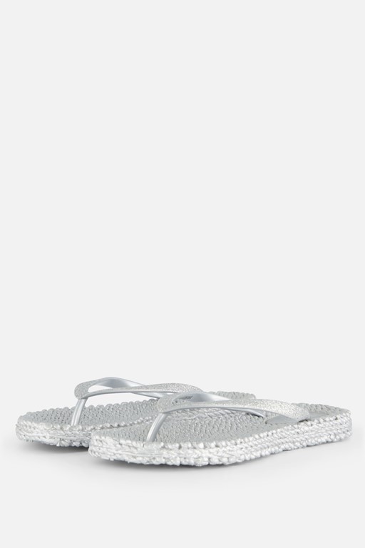Ilse Jacobsen Cheerful01 Slippers zilver Rubber