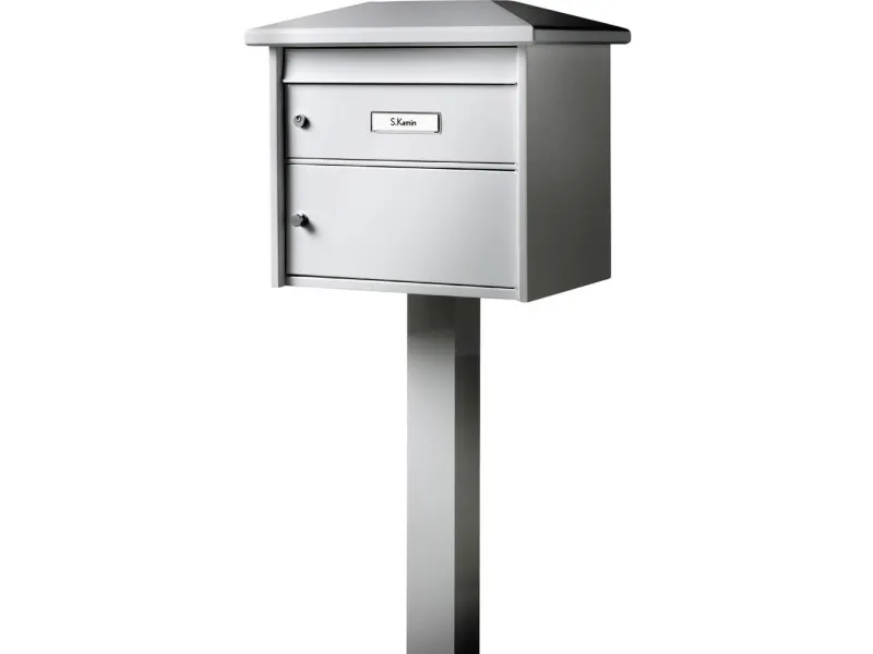 Burg Wächter STÄNDER BK EST 1 W Brevkassestander Aluminium Hvid