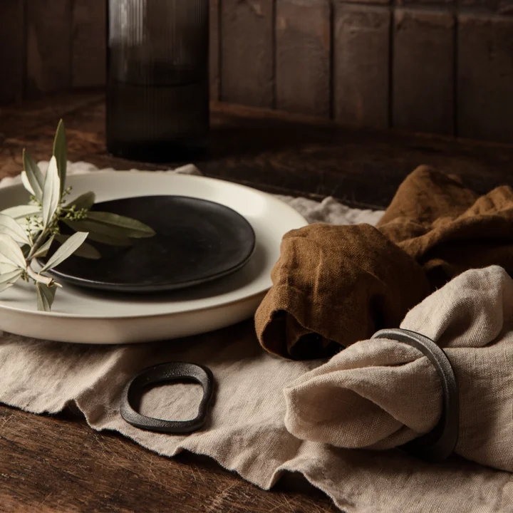 Ferm Living - Linen Tischset, 50 x 38 cm, natural (2er-Set)
