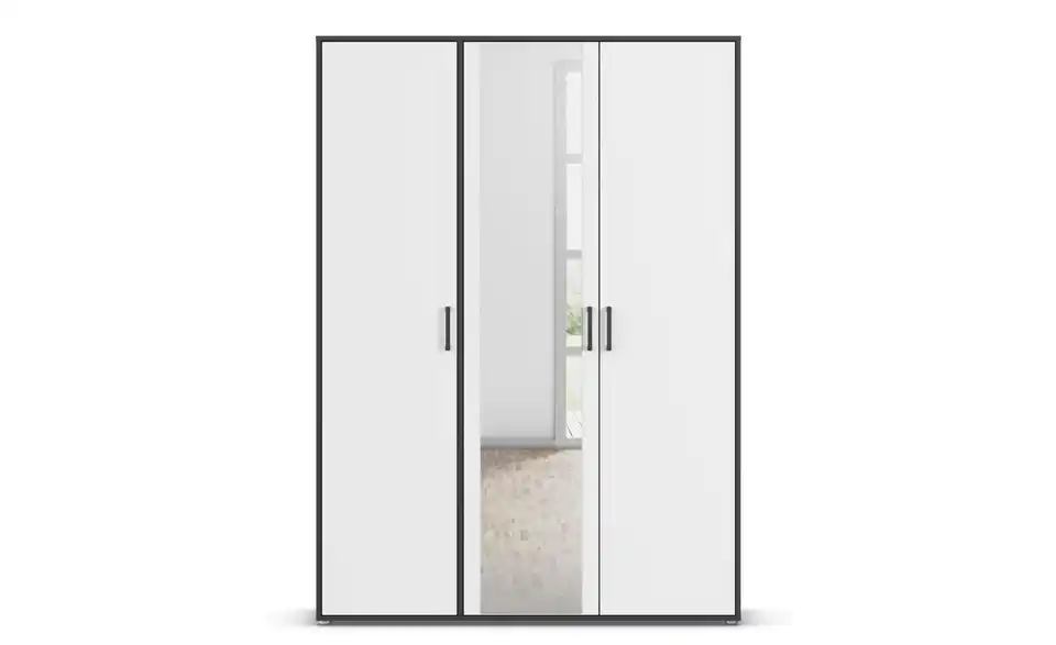 Drehtürenschrank Absetzung: Grau 140 cm 3 Stück