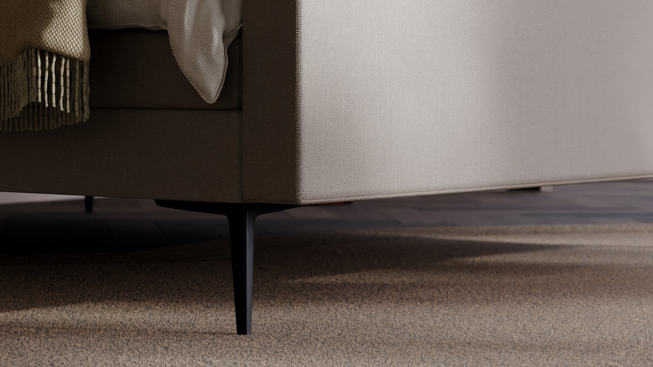 Elektrische boxspring Glade - Natural linen beige