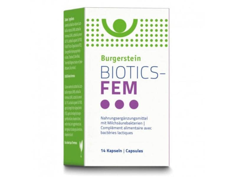 Burgerstein Biotics-Fem 14 Kapseln Vegane Kapseln für eine gesunde Scheidenflora