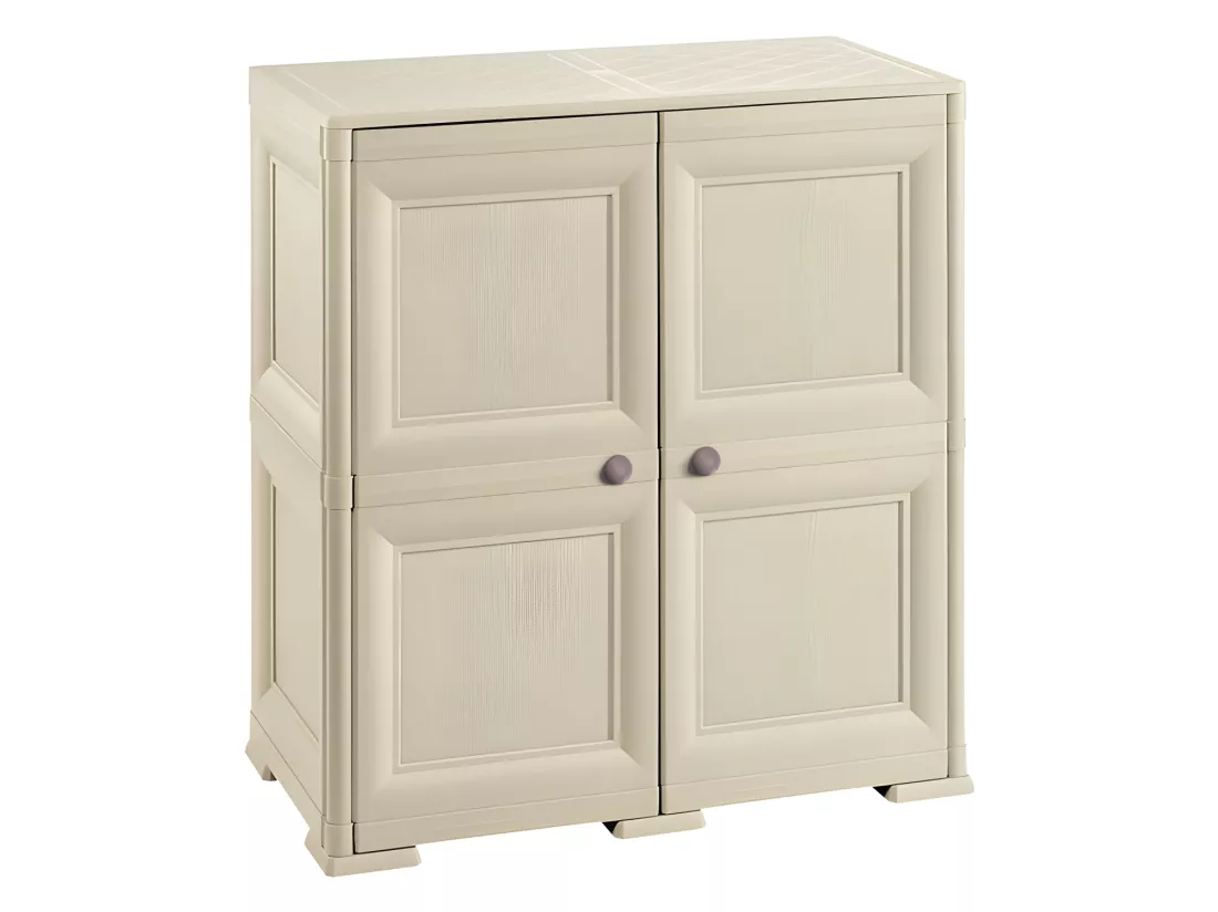 4 Etagères modulaires avec porte-bouteilles 48 gris 279x43x85,5