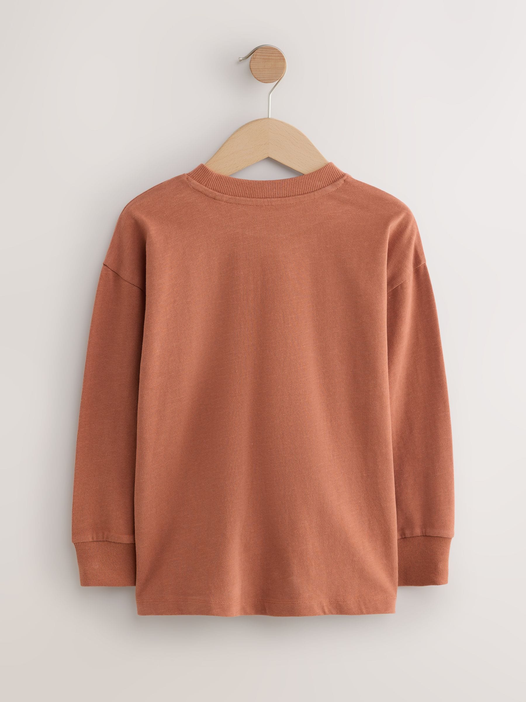 Roestrood - Behaaglijk T-shirt met lange mouwen (3-16 jr)