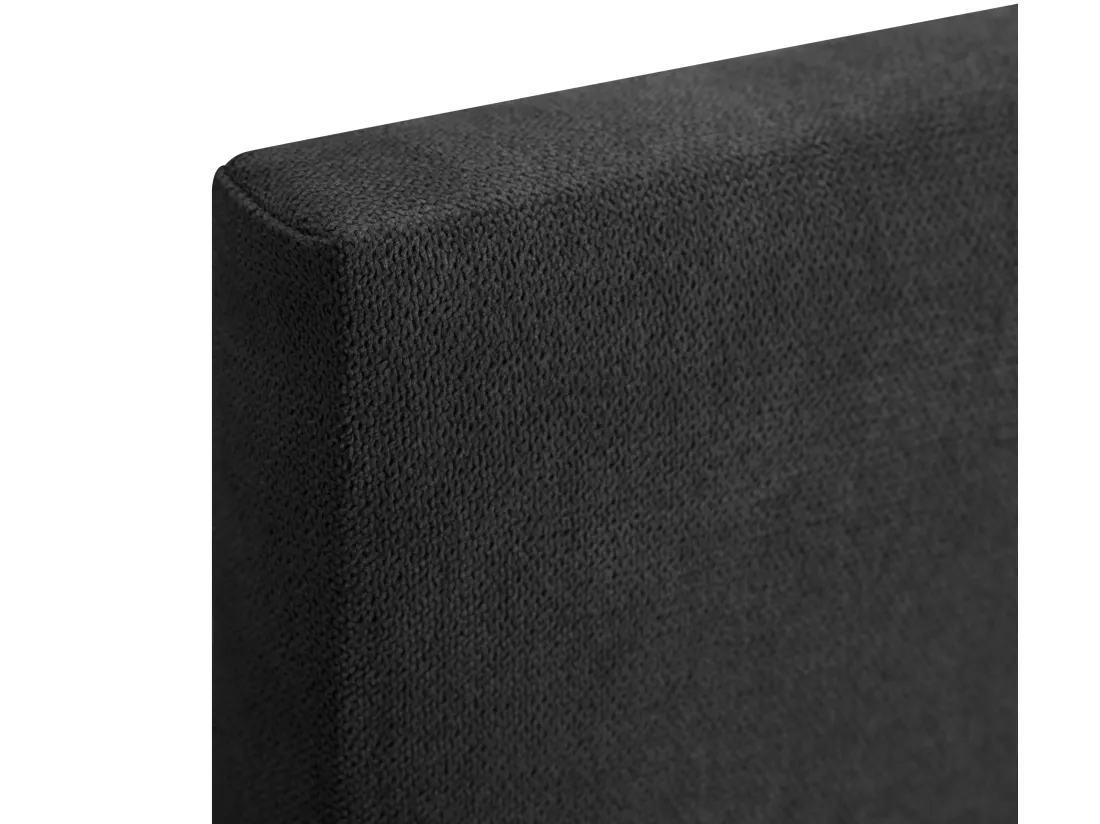DHOME Tête de lit en tissu Aqualine lisse 150x50cm Lits 150 - Noir