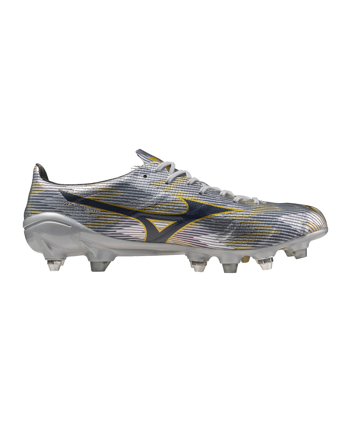 Mizuno Alpha II Made in Japan Mix SG Platinum Silver Silber F04