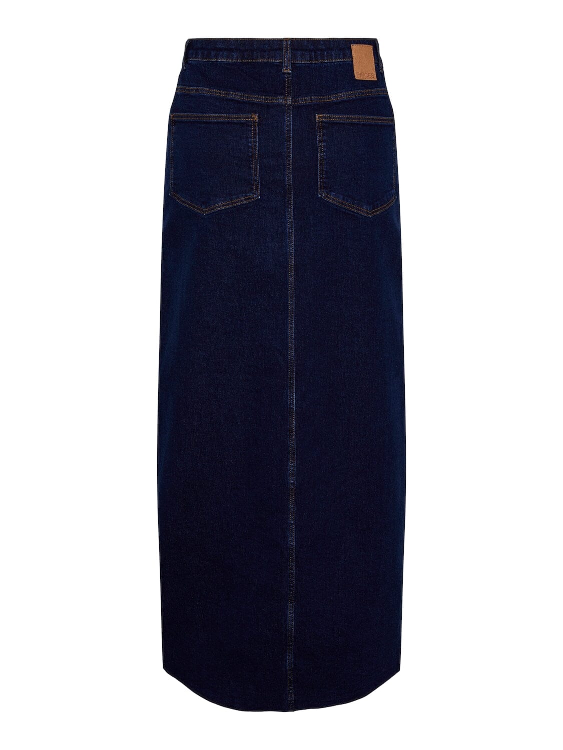 Pieces Pcjessie Ankle Denim Skirt 4572721 dark blue denim rinse wash