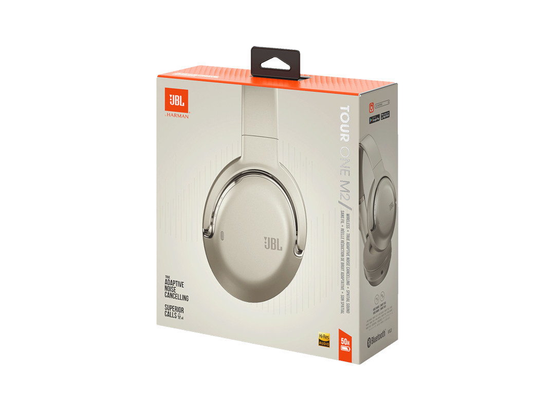 AUSCULTADORES SEM FIO JBL TOUR ONE M2 CHAMPAGNE