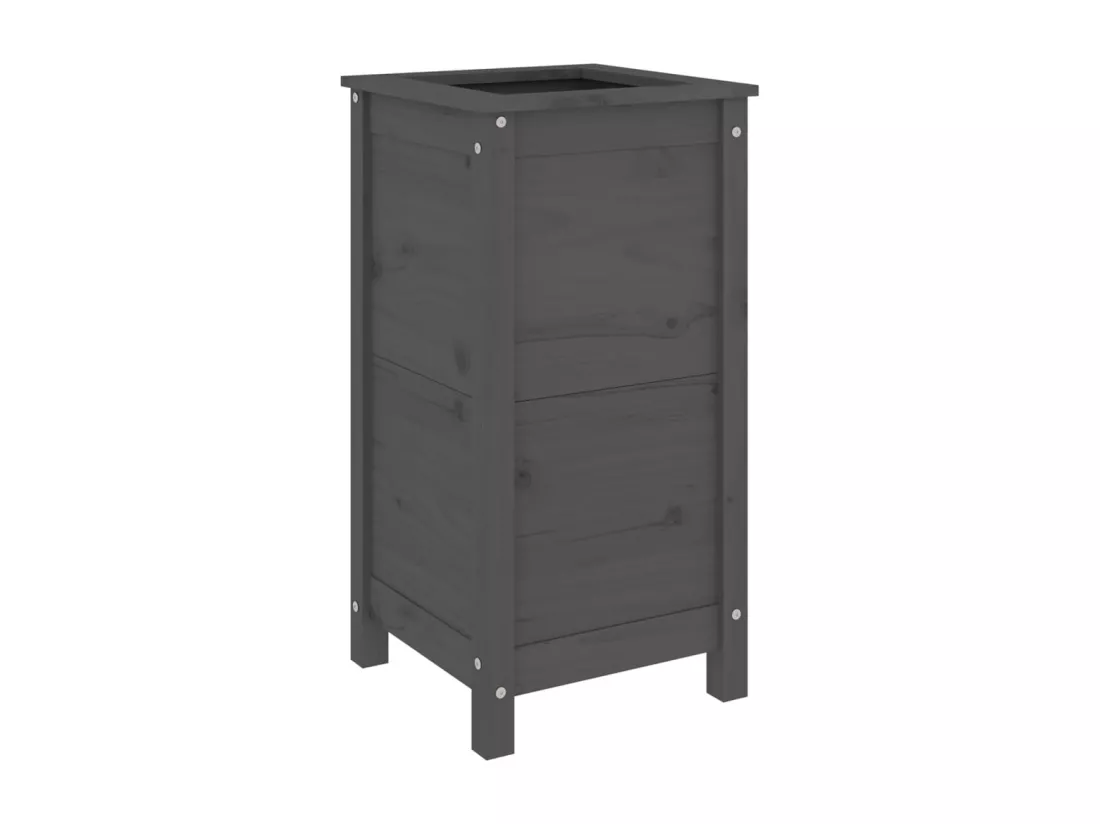 Jardinière bac lit surélevé bois marron 40 x 40 x 78 cm 02_0037580
