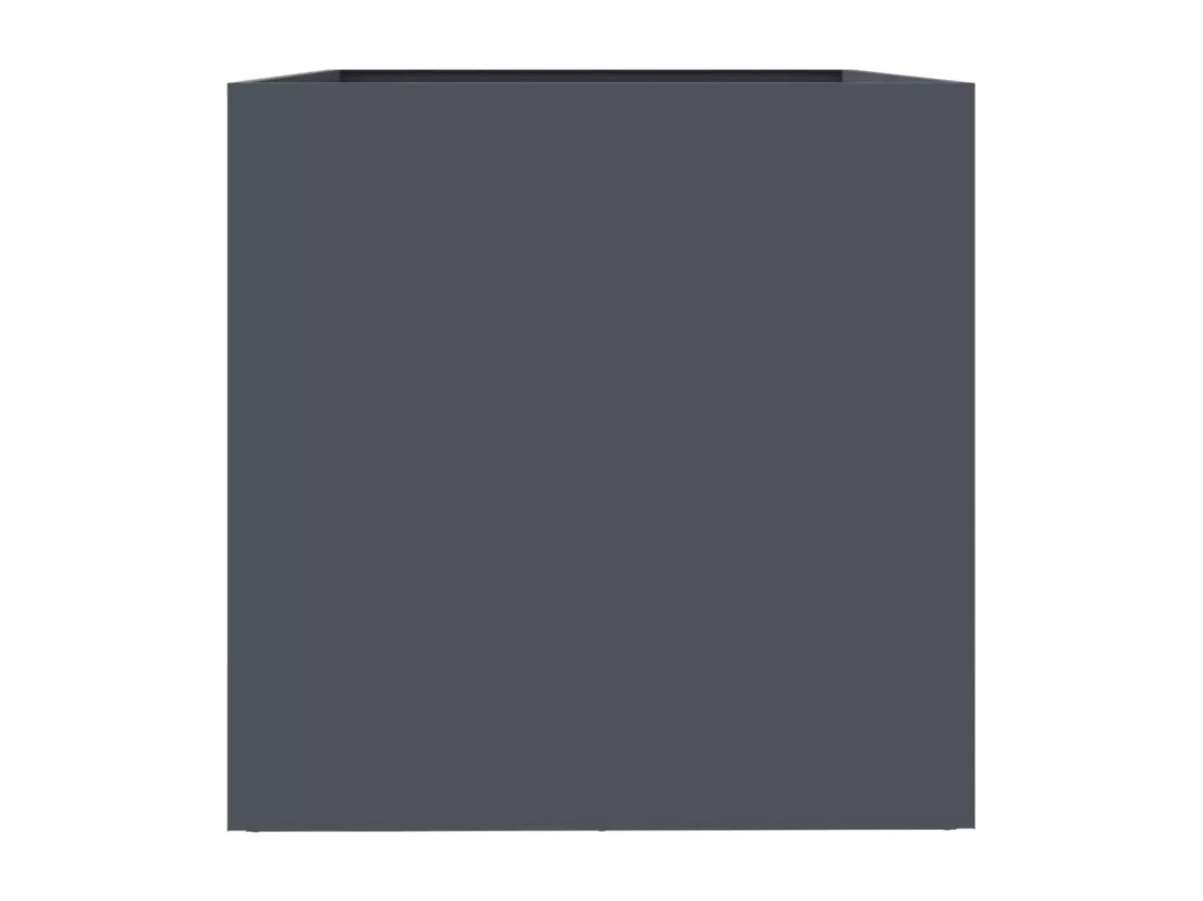 Jardinière anthracite 62x47x46 cm acier laminé à froid
