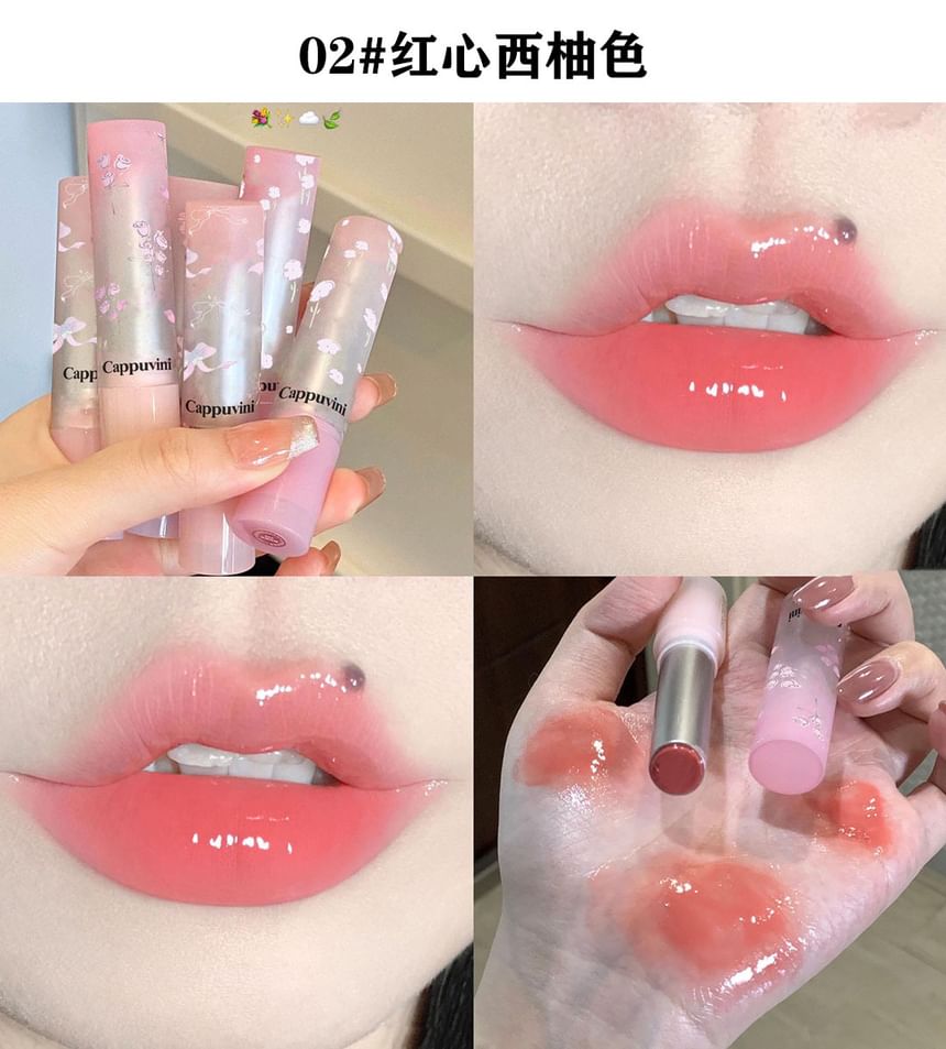 Cappuvini - Flower Butterfly Secret Glossy Finish Lipstick - 6 kleuren
