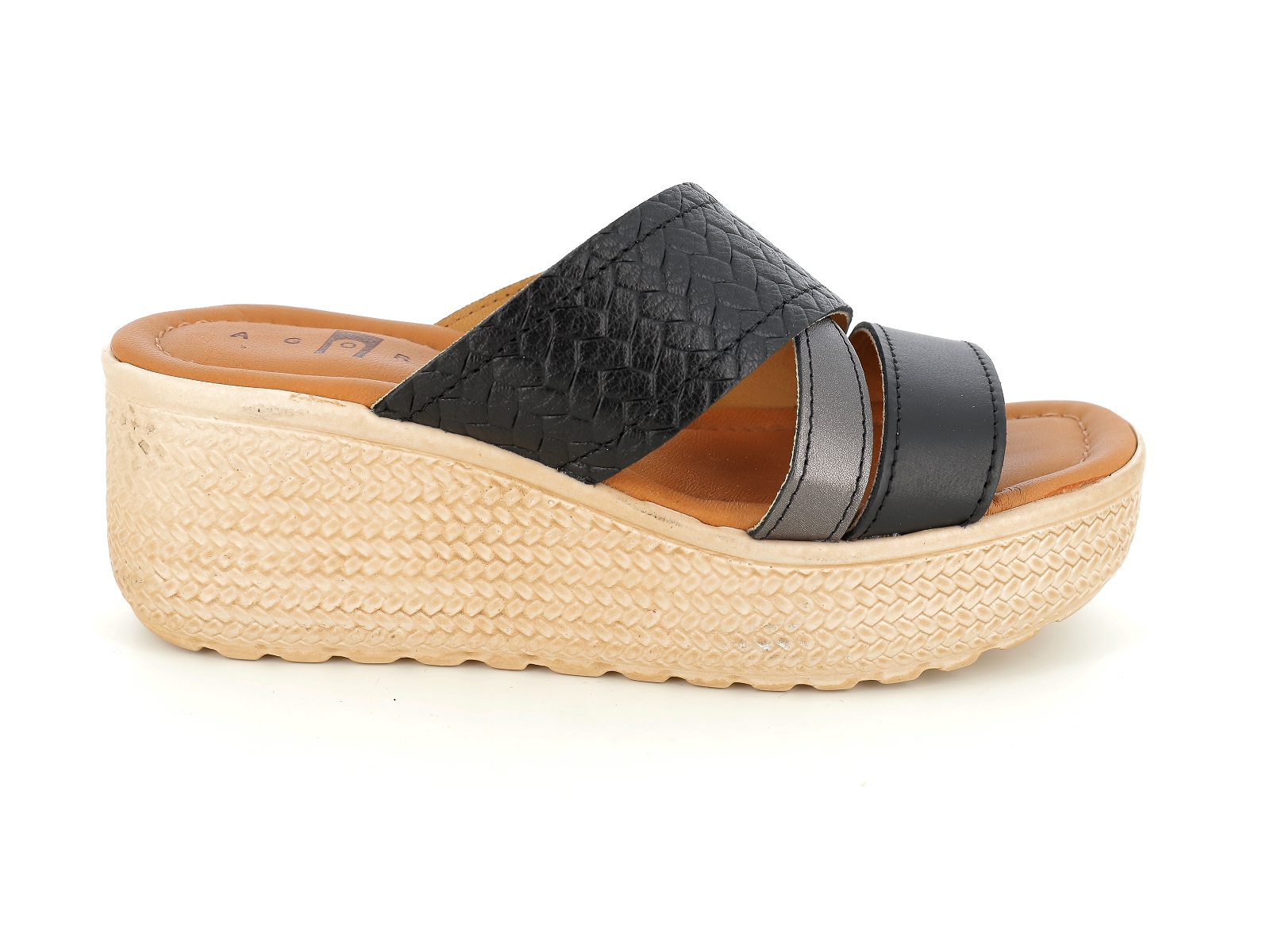 P brand-PATSOME Matières combinées Noir