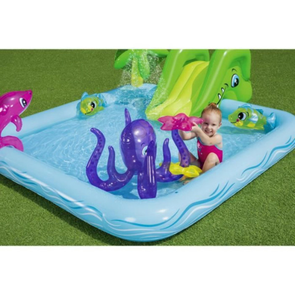 Aire de jeux pataugeoire - - fantastic aquarium - 239 x 206 x 86 cm - avec fontaine