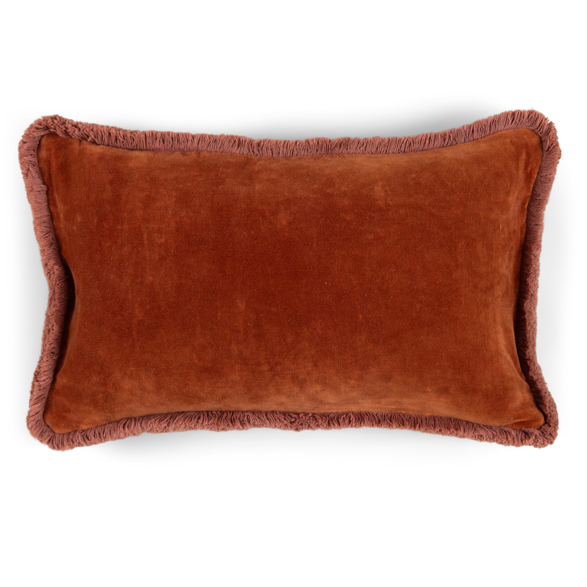 Sierkussen Velvet 50x30 cm rust