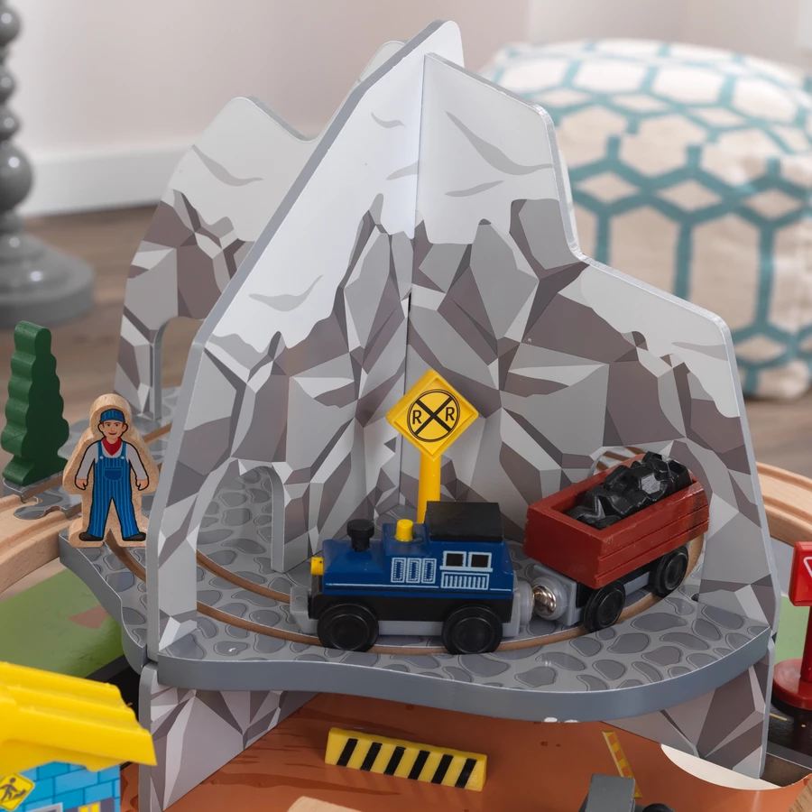 Kidkraft® Eisenbahnset und Spieltisch Felsiger Berg