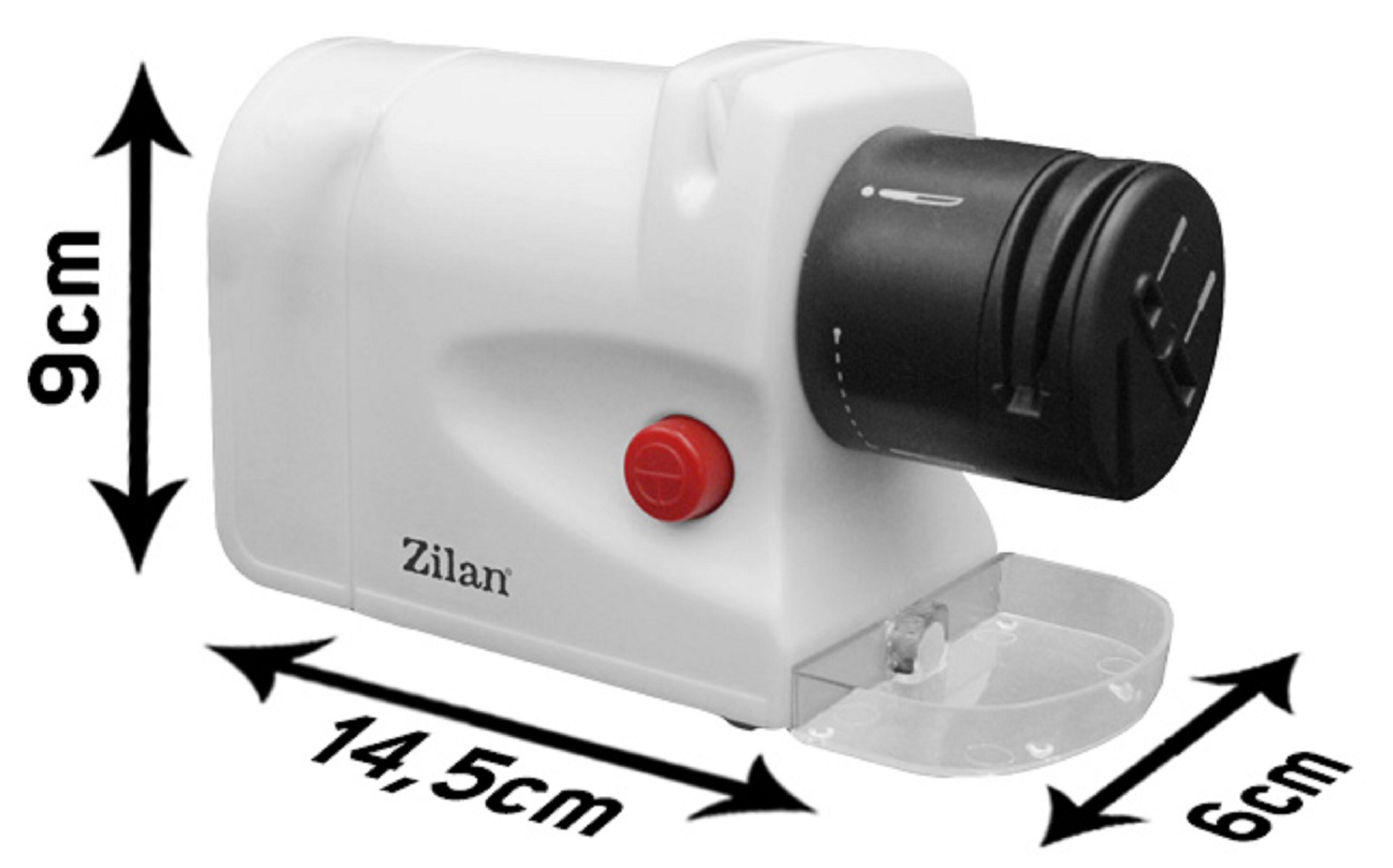 Zilan kompakter Messerschärfer 2 stufiger Schleifprozess 15 Watt