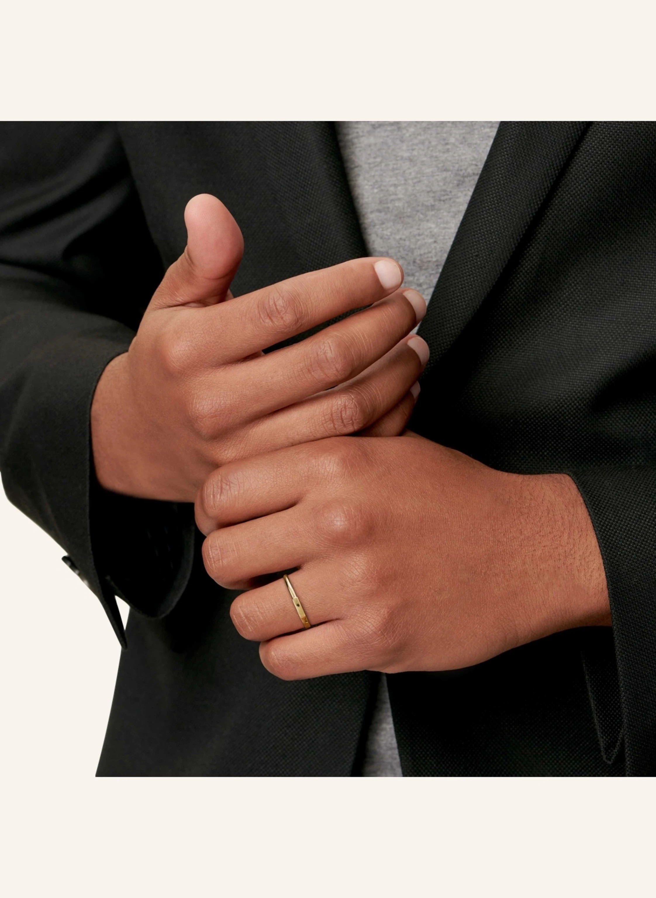 TIFFANY & Co. Tiffany Lock RING aus 18 Karat Gelbgold mit Diamanten im runden Brillantschliff