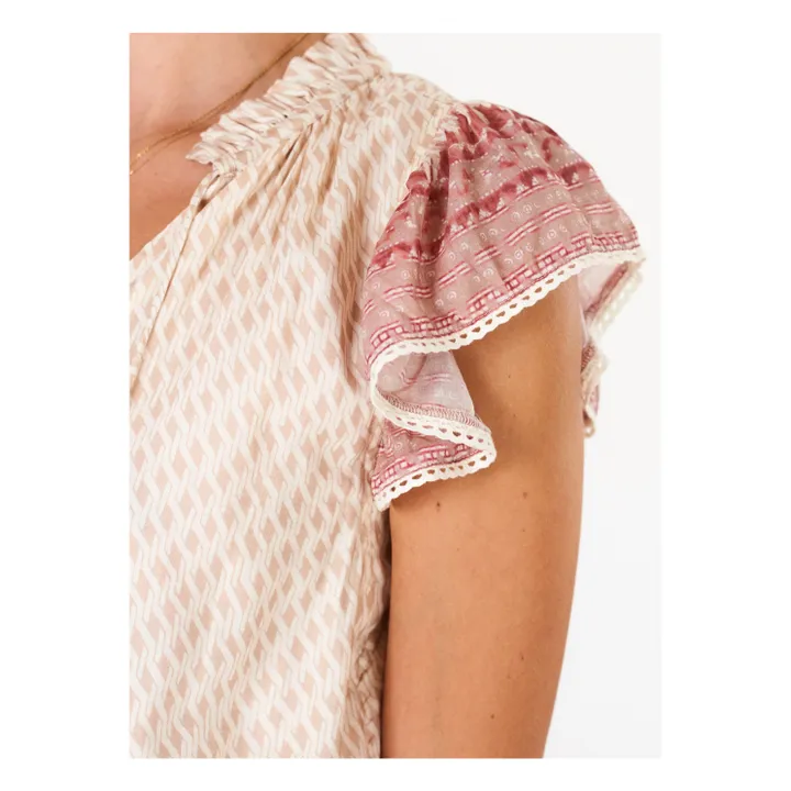 M.A.B.E. Robe Volants Ode | Rose poudré