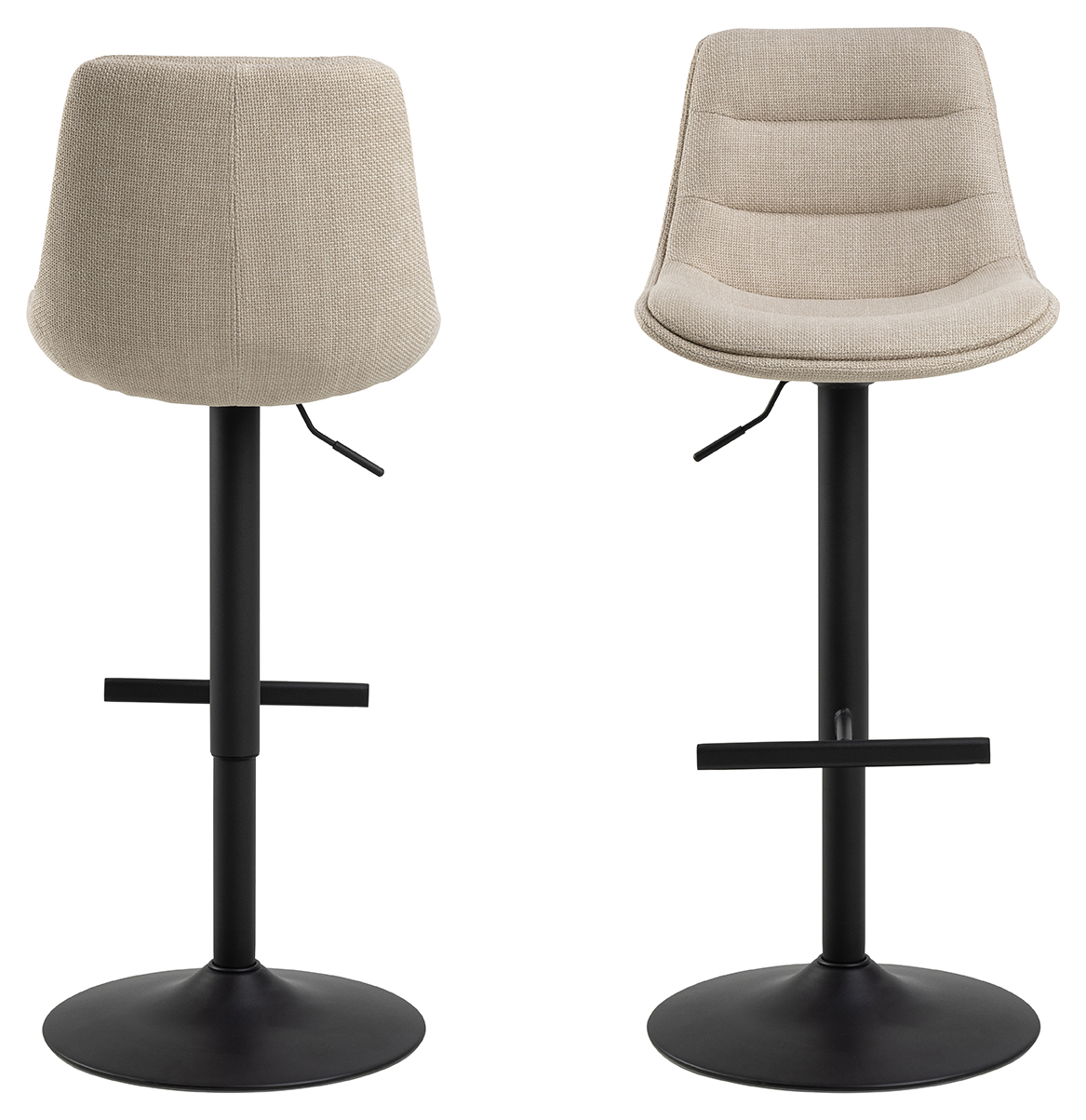 Barkruk Brande - Set van 2 - Beige