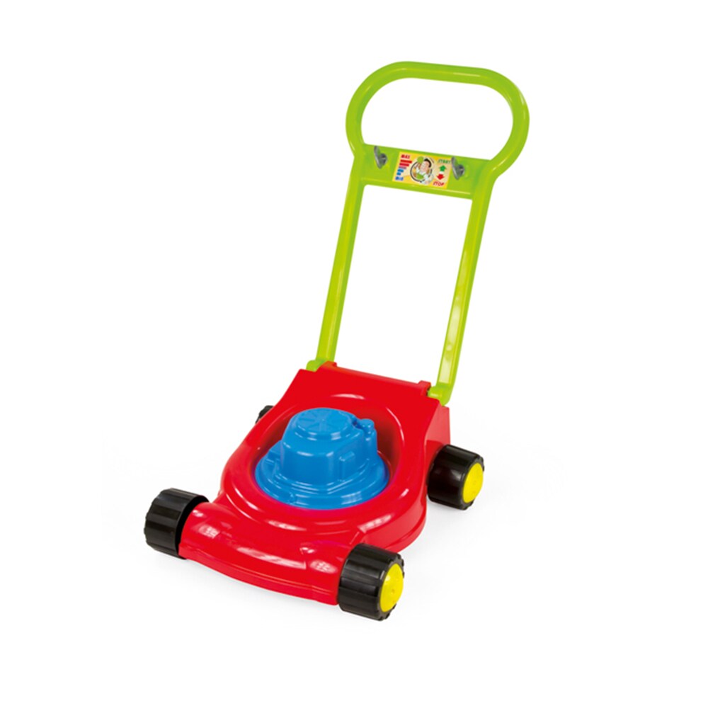 Mochtoys 10631 Spielzeug Rasenmäher, Kinderrasenmäher klappbar aus Kunststoff