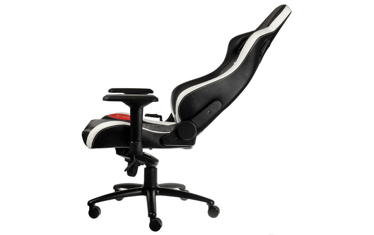 Gaming-Stuhl EPIC Echtleder Schwarz/Weiss<br>Besonders bequemer Computersessel, Mercedes-AMG Petronas Motorsport Edition