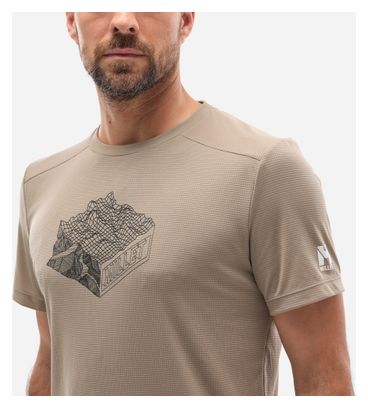 T-shirt Millet Kamet Map Beige Homme