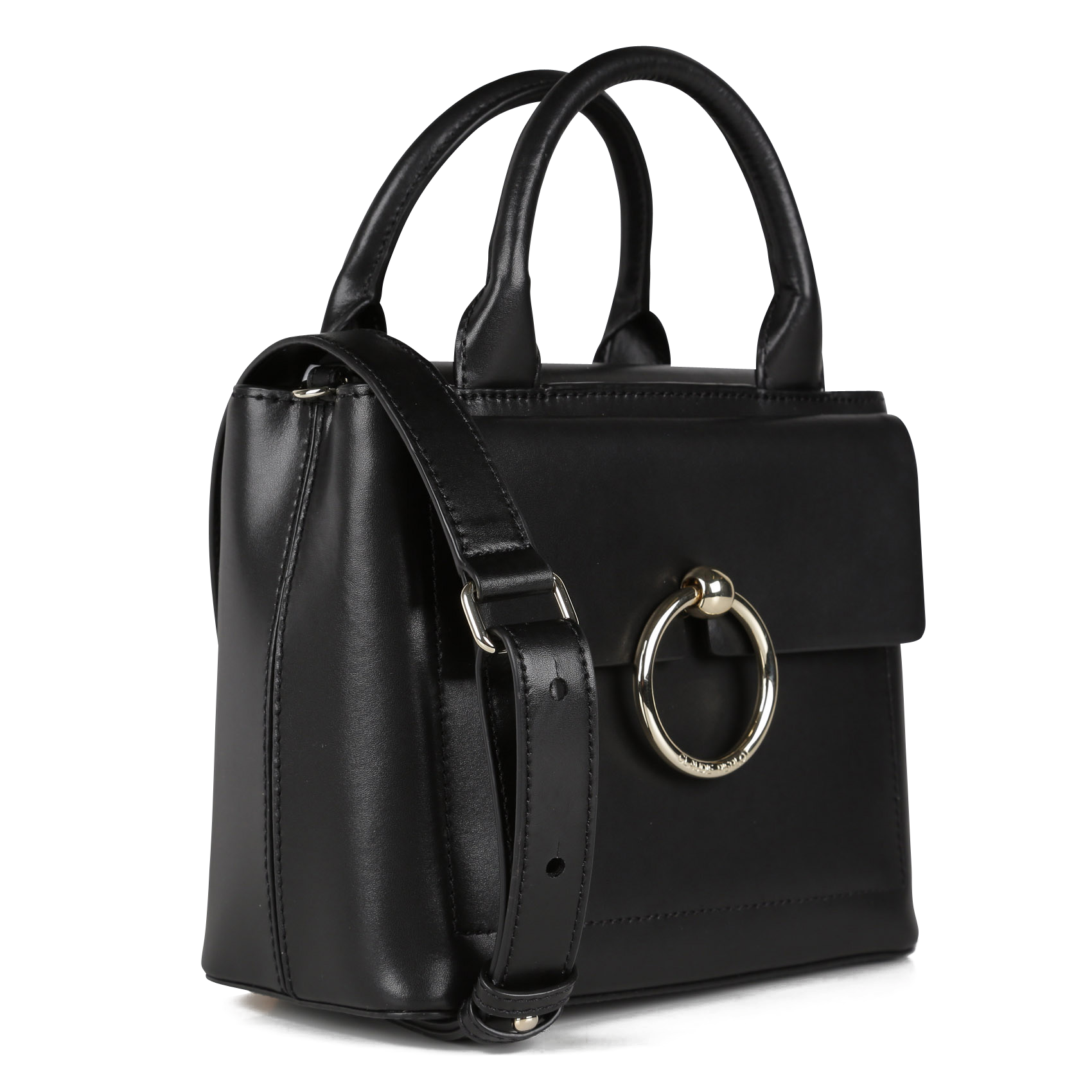 Sac bandoulière en cuir | Noir