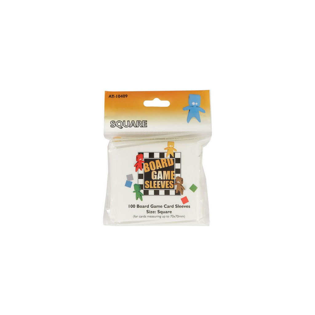 100 Protège Cartes Square 70x70 Arcane Tinmen (Paquet Orange)